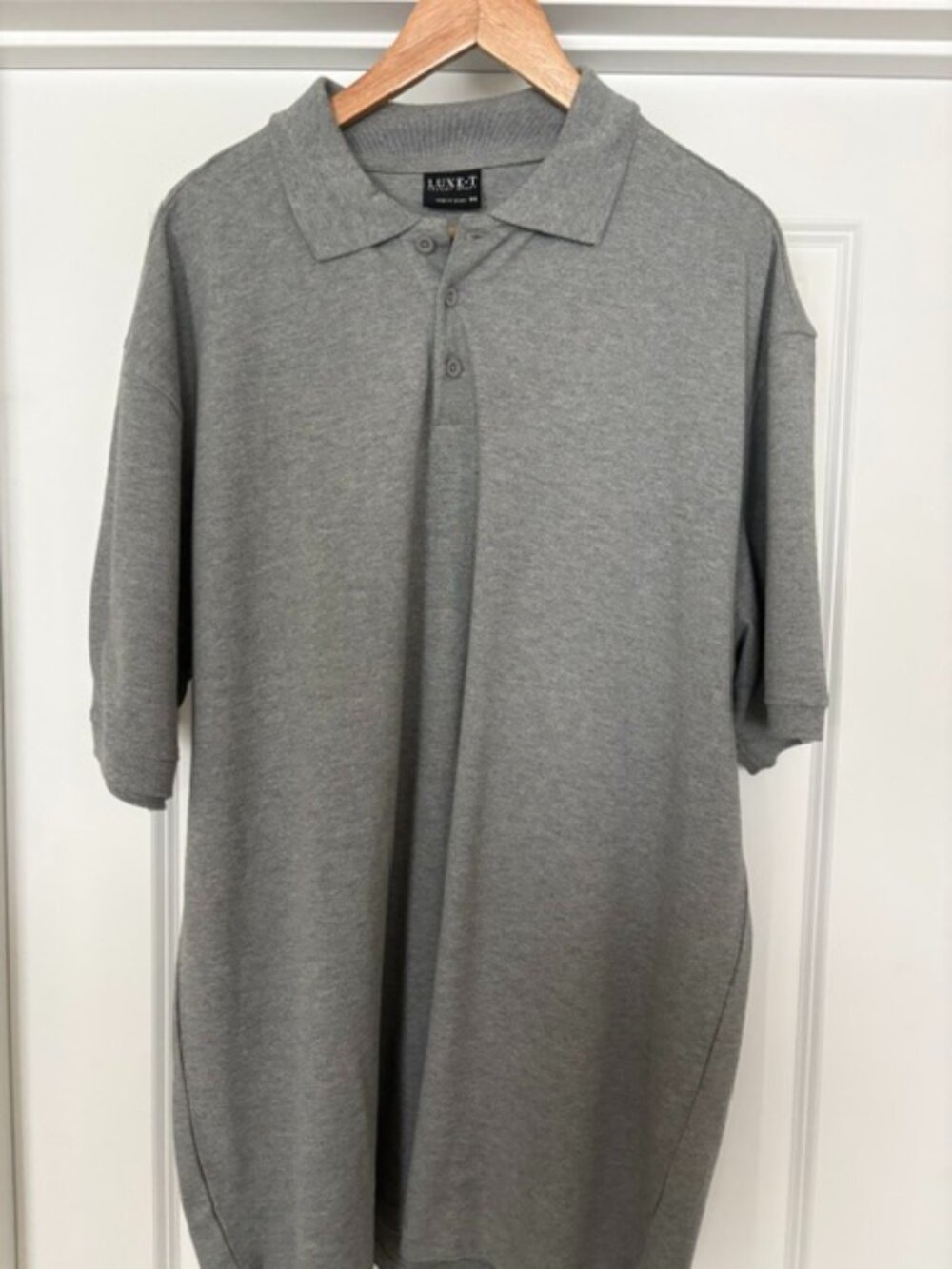 Luxe-T Luxury Polo Shirt Mens 3XX Grey
